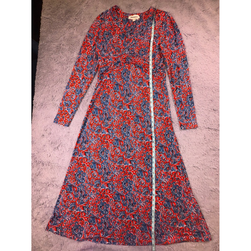Boden Elodie Empire Midi Dress
Fiesta Orange Botanic Terrace Women's 12 Stretch - Picture 3 of 16